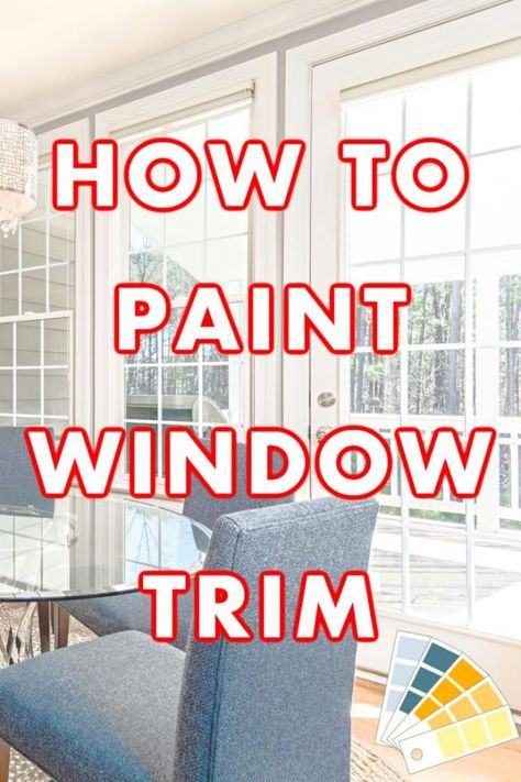 Tips and Tricks for Painting Window Trim Like A Pro Painting Trim Around Windows, How To Paint Window Trim, Paint Window Trim, Painting Window Trim, Can You Paint Window Frames, Paint Wooden Window Frames, How To Paint Window Frames Black, Paint Aluminum Window Frame, Outdoor Window Trim