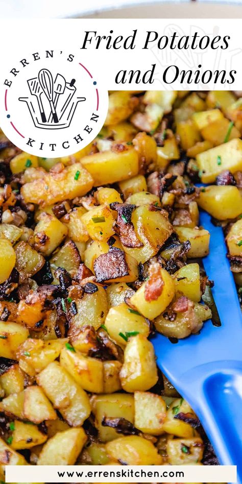 Potatoes And Onions Recipe, Pan Fried Potatoes And Onions, Southern Veggies, Fried Breakfast Potatoes, Best Fried Potatoes, Fried Potatoes And Onions, Oven Fried Potatoes, Pan Fried Potatoes, Fried Potatoes Recipe