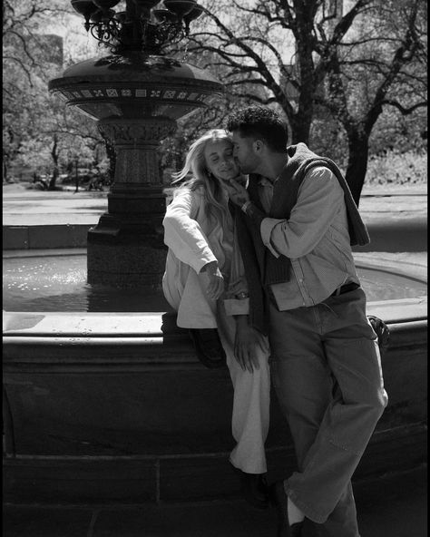 Our little piece of heaven in the middle of the city! Forever in love with you Central Park🚕🖤 I would do anything to be back in New York right now. I fell more in love with the city on this trip and I did not know that was possible! Thanks to @alexismayabbott for putting on such a great shoot day my creative heart was overflowing!🫶🏼 Couples Christmas Pictures Nyc, Washington Square Park Engagement Photos, Central Park Couple Aesthetic, New York Winter Engagement Photos, Couple Photoshoot Central Park, Engagement Photos Nyc Central Park, Central Park Bethesda Terrace, Nyc Christmas Couple, New York City Couple Pictures