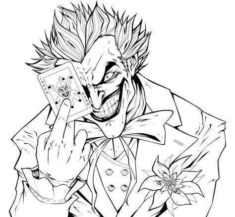 Joker pencil drawing Joker Coloring Pages, Batman Coloring Pages, Chibi Coloring Pages, Joker Drawings, Superhero Coloring Pages, Superhero Coloring, Joker Is, Coloring Pages For Boys, Coloring Pages For Adults