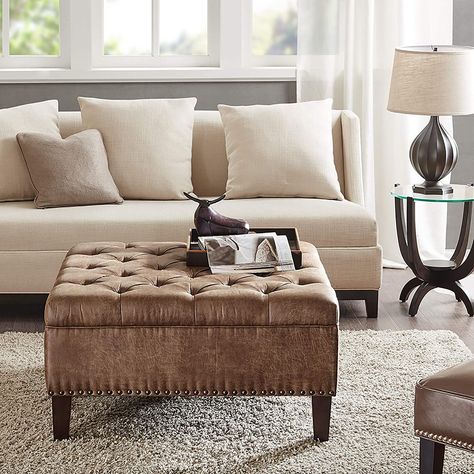 100+ Best Farmhouse Ottomans! Discover the top-rated rustic ottomans and country ottomans for your farm home. Large Square Ottoman, Leather Cocktail Ottoman, Ottoman Coffee, Square Ottoman, Cocktail Ottoman, Ottoman Coffee Table, Madison Park, Upholstered Ottoman, Antique Farmhouse