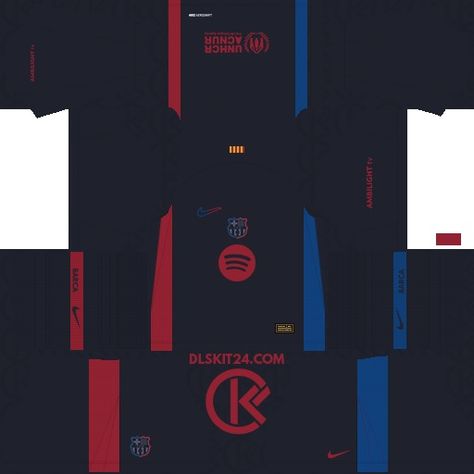 FC Barcelona DLS Kits 2024-2025 Released Nike - DLS Kits 2025 Pro League Soccer Kit, Barcelona Football Kit, Barcelona Shirt, Dream League Soccer Kits, Afc Asian Cup, Dls Kits, Afc Bournemouth, Soccer Kits, Soccer Games