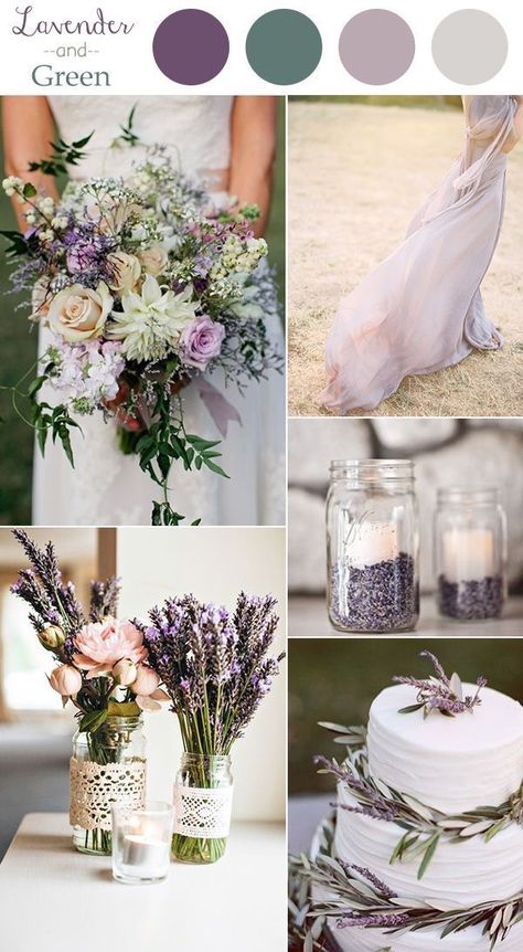 Rustic Wedding Colors, Spring Wedding Colors, Lovely Lavender, Wedding Color Palette, Lavender Wedding, Pretty Wedding, Wedding Color, Purple Wedding, Wedding Color Schemes