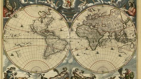 When did the Age of Man Begin? New World Map, Party Yacht, Ancient World Maps, World Map Mural, Map Murals, Antique World Map, World Map Wallpaper, Yacht Party, Map Wallpaper