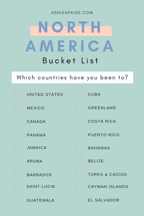 America Itinerary, America Bucket List, America Travel Bucket List, Countries To Travel Bucket Lists, Bucket List Countries To Visit, List Of Countries, Bucket List Destinations, Travel Board, Dream Travel Destinations