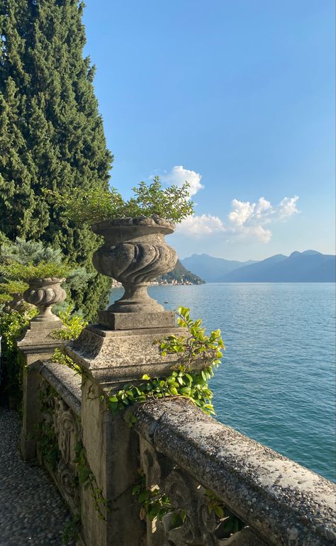 Italian Royalty Aesthetic, Italian Castles, Mediterranean Nature, Italian Dogs, Europe Nature, Bellagio Italy, Italian Castle, Aesthetic Lake, Lake Summer