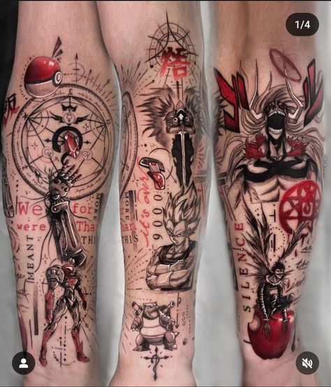 Pokemon Tattoo Sleeve, Tattoo Sleeve Cover Up, Aftercare Tattoo, Tattoo Healing, Tattoos Color, Red Tattoo Ideas, Mangas Tattoo, Red Ink Tattoo, Tattoo Artists Near Me