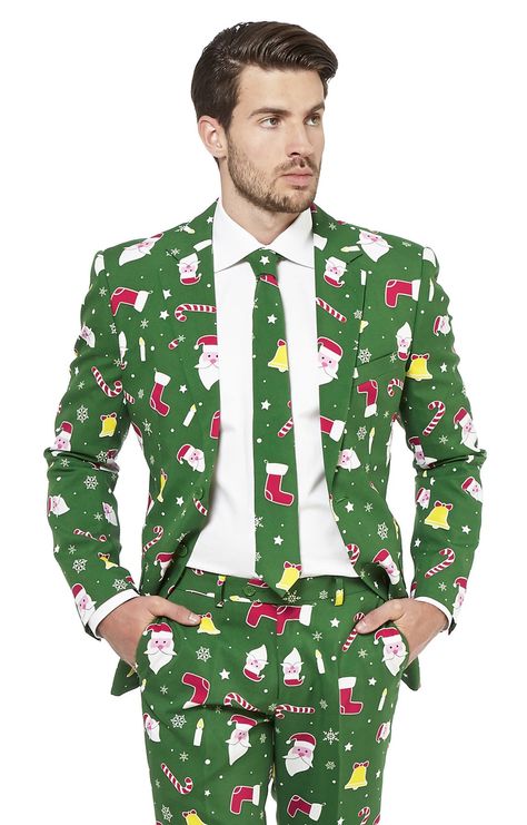 Christmas Outfit Casual Jeans, Mens Christmas Outfit Casual, Burlesque Halloween Costumes, Mens Christmas Suit, Crazy Suits, Mens Christmas Party Outfit, Christmas Outfit Aesthetic, Christmas Outfit Men, 10 Ways To Wear