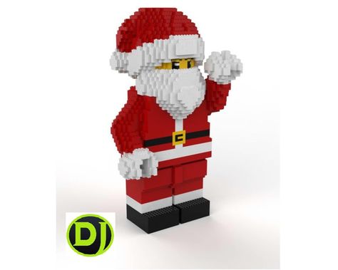 This model is my first try on pdf step by step instruction, total heigh is 60cm Lego Santa, Christmas Lego, Lego Sculptures, Lego Christmas, Lego Mini, Building Instructions, Lego Group, Lego Parts, Lego Moc