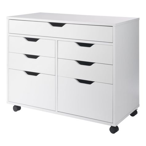 PRICES MAY VARY. 0% Storage cabinet with 5 drawers and 2 cabinets Contemporary, sleek design Wide cut-out handles for easy access 5 swivel casters, 2 of which lock Crisp white finish Lower Cabinets, Extension Cords, Mobile Storage, Swivel Wheels, Storage Hacks, The Basement, Large Drawers, Office Storage, Top Drawer