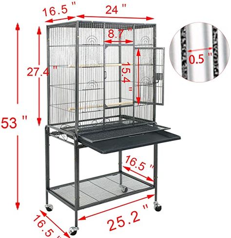 Bird Cage Ideas, Parrot Cockatiel, Large Parrot Cage, Parrot House, Finch Cage, Modern Bird Feeders, Black Parrot, Pigeon Cage, Cockatiel Cage