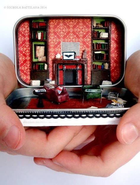 Watson And Sherlock, Folded Newspaper, Stubby Fingers, Union Jack Pillow, Altoids Tin, Altoid Tin, Altoids Tins, Altered Tins, Mint Tins