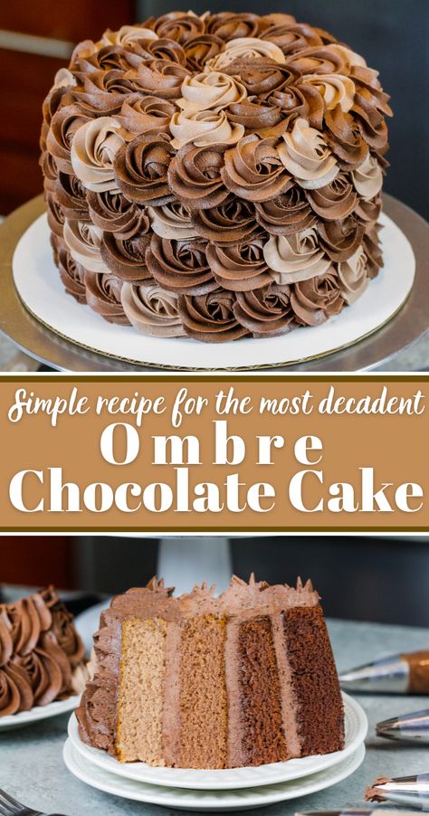 Chocolate Cake Recipe Videos, Seasonal Baking, Chocolate Cake Designs, Decadent Chocolate Cake, Cake Layers, Chocolate Cake Decoration, Cake Decorating Frosting, Chocolate Lava Cake, Easy Cake Decorating