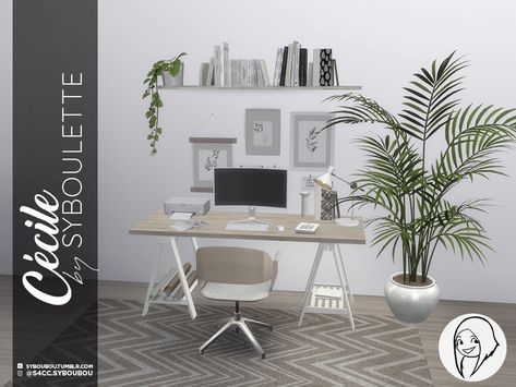 Sims 4 Cc Office, Sims 4 Office, The Sims 3 Cc, Sims 3 Cc, Los Sims 4 Mods, Resource Furniture, Mod Furniture, Sims 4 Bedroom, The Sims 4 Packs