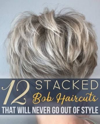 12 Stacked Bob Haircuts That Will Never Go Out of Style Cat Tattoo Black And White, Cat Tattoo Black, Stacked Bob Haircuts, Spiky Hairstyles, Stacked Bob Hairstyles, Stacked Hair, Stacked Bobs, Short Spiky Hairstyles, Short Silver Hair