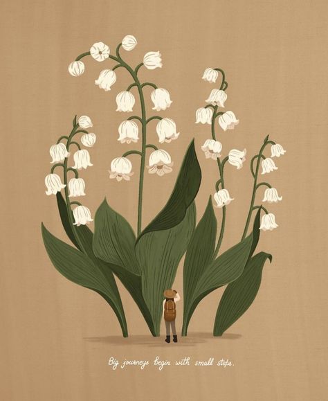 Lily Of The Valley Aesthetic Wallpaper, Lily Of The Valley Aesthetic, Lily Of The Valley Drawing, Lily Of The Valley Wallpaper, Whatsapp Wallpaper Cute, Graphic Design Cards, Instagram Illustration, Valley Flowers, Book Art Drawings