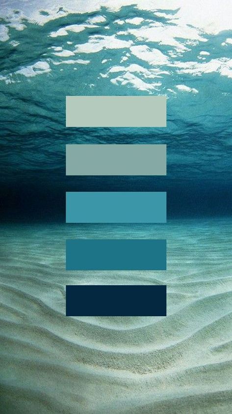 Ocean Floor, Color Schemes Colour Palettes, Blue Palette, Color Palette Design, Trik Fotografi, Color Inspo, Design Graphique, Colour Schemes, Color Swatches