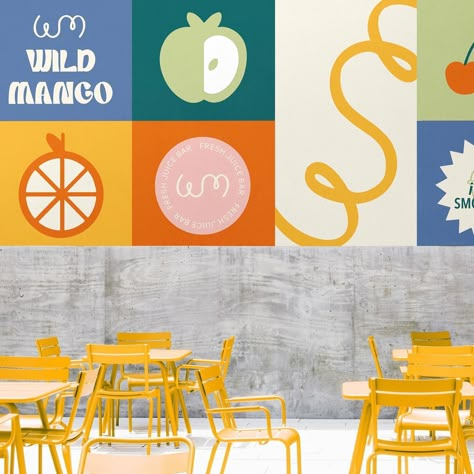 New project of this week: WILD MANGO 🥭 - Your go-to fresh juice bar serving up refreshing juices and smoothies. (Part 2/3) Brief presented by #briefhaus #bhwildmango #brandingdesign #brandingdesigner #juicebrand #juicebranding #brandidentity #branding Juice And Smoothie Bar Design, Juice Bar Branding, Smoothie Store, Mango Chamoy, Fresh Juice Bar, Cafe Idea, Juice Branding, Smoothie Bar, Juice Box