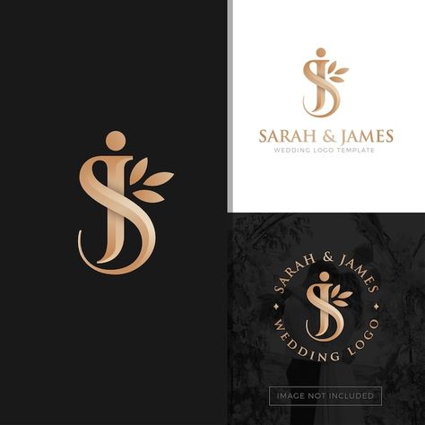 Wedding Logo Design Elegant, Wedding Initials Logo Design, Sj Logo, Wedding Initials Logo, Logo Design Elegant, Letter Logos, Logo Development, Education Logo Design, Personal Logo Design