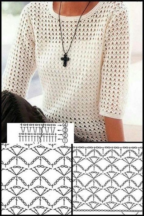 Crochet Blouse Pattern, Blouse Tops Designs, Crochet Ladies Tops, Aesthetic Crochet, Crochet Summer Tops, Haken Baby, Clothes Aesthetic, Crochet Clothes Patterns, Crochet Jacket