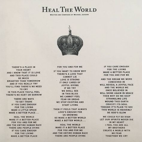 Dangerous vinyl lyrics We Are The World Lyrics, Heal The World Michael Jackson, Michael Jackson Lyrics, Heal The World, Cracked Wallpaper, You Rock My World, Michael Love, Michael Jackson Pics, Remember The Time