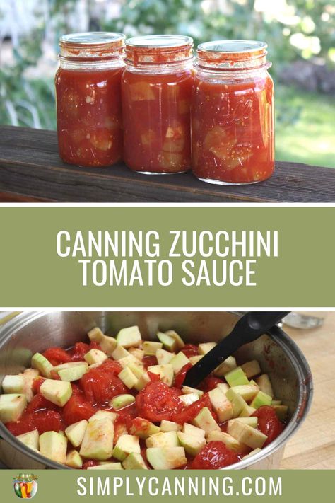 Pressure Canning Zucchini, Zucchini Tomato Sauce Recipes, Canning Zucchini And Tomatoes, Canning Zucchini Recipes Water Bath, Zuchinis Recipe Canning, Tomato Zucchini Recipes, Canning Zucchini Recipes, Canned Zucchini Recipes, Tomato And Zucchini Recipes