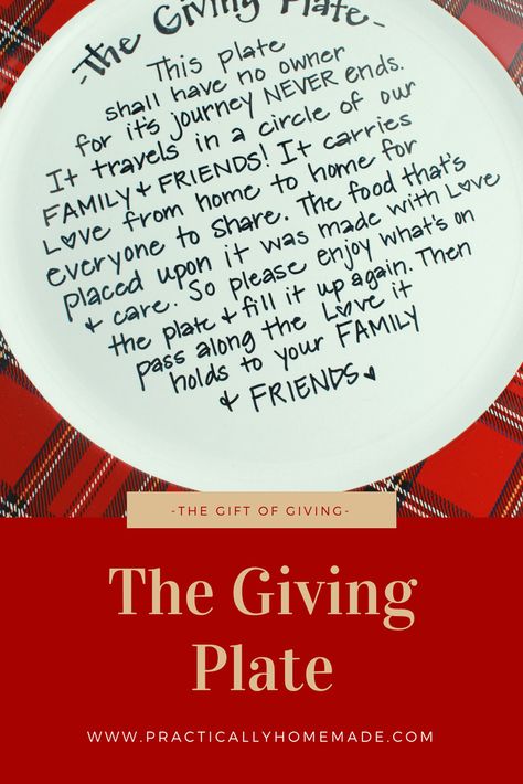 The Giving Plate - Practically Homemade The Giving Plate Diy, Giving Plate Ideas, Giving Plate Diy, Diy Christmas Games, The Giving Plate, Practically Homemade, Appetizing Food, Sharpie Mugs, Giving Plate