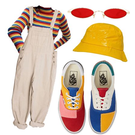 Clowncore Jumpsuits & Rompers, Aesthetic Clown Outfits, Clown Dress Aesthetic, Clown Core Aesthetic Outfits, Alt Clown Outfit, Clowncore Outfits Aesthetic, Clowncore Outfit Ideas, Jestercore Fashion, Clown Fashion Aesthetic