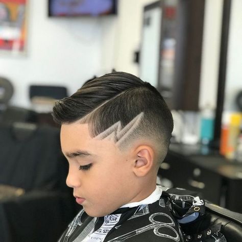 Boys Haircuts With Designs, Hair Designs For Boys, Boys Fade Haircut, Boys Haircut Styles, Kids Haircuts, Boy Haircuts Short, Toddler Haircuts