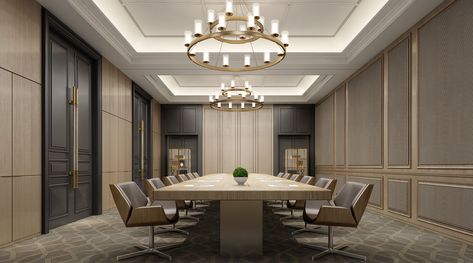 Board Room Design, Meeting Room Design Office, Wall Cladding Interior, Master Room Design, Meeting Room Design, Meeting Hall, Office Table Design, Hall Interior, Master Room