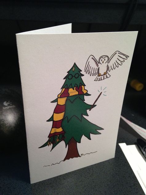 Funny Christmas Cards Diy, Carte Harry Potter, Harry Potter Weihnachten, Harry Potter Birthday Cards, Harry Potter Cards, Funny Harry Potter, Christmas Humor Ecards, Harry Potter Cosplay, Harry Potter Christmas