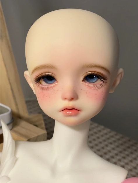 Bjd Faceup Tutorial, Bjd Face Up Tutorial, Bjd Face Up Ideas, Male Bjd Dolls Faces, Bjd Doll Face, Bjd Face Sculpting, Art Advice, Doll Plushies, Sculpture Art Clay