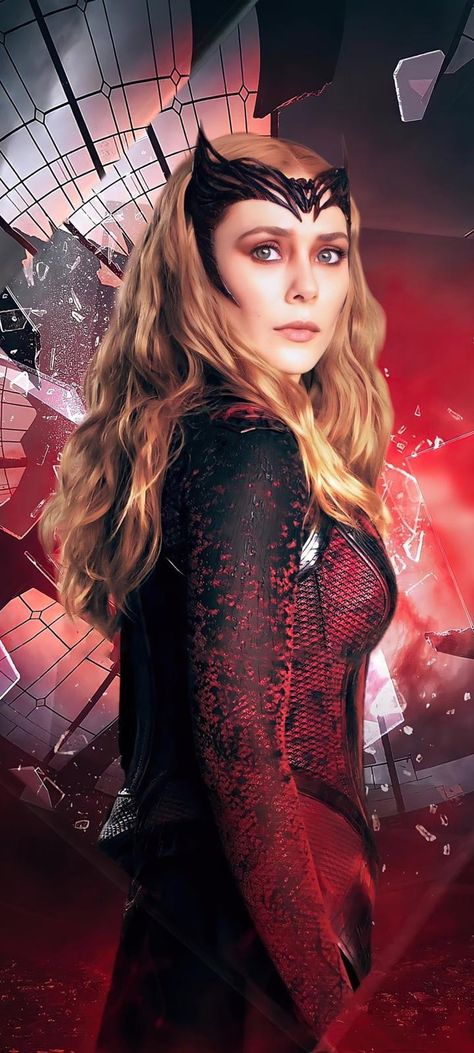 Scarlet Witch Cosplay, Witch Powers, Witch Wallpaper, Wanda Vision, Elizabeth Olsen Scarlet Witch, Marvel Characters Art, Scarlet Witch Marvel, Scarlett Witch, Marvel Posters