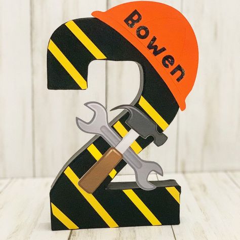 Construction Party Theme, Paper Mache Hand, First Birthday Decor, Construction Theme Birthday Party, 2nd Birthday Party For Boys, Construction Theme Party, Construction Birthday Party, Box Construction, Construction Signs