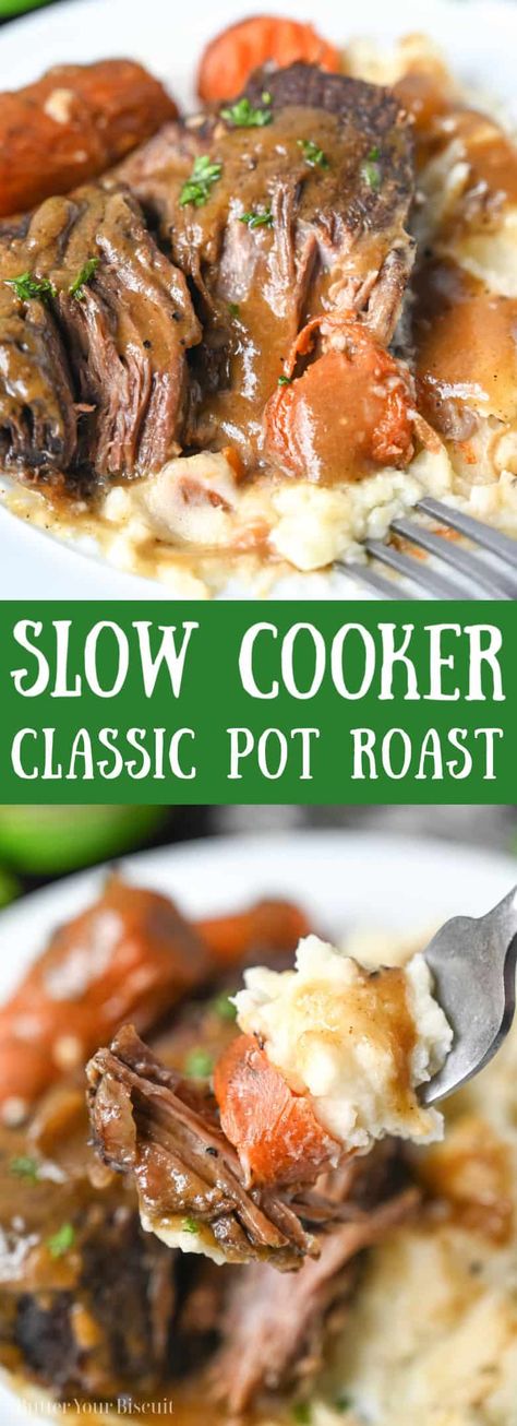 Classic Slow Cooker Pot Roast, Slower Cooker Pot Roast, Basic Pot Roast, Traditional Pot Roast Slow Cooker, Classic Roast Crockpot, Creamy Pot Roast Slow Cooker, Classic Pot Roast Crockpot, Pot Roast Crock Pot Recipes Slow Cooker, Slow Cooker Roast Beef Recipes