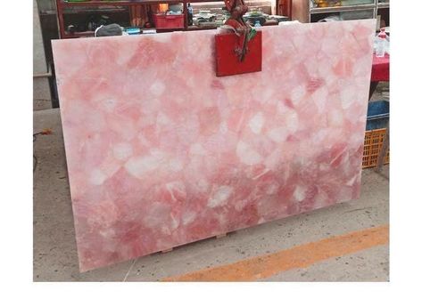 Rose Quartz Table Top / Kitchen Counter Table Top Handmade Natural Quartz stones Home Office Interior Design Quartz Table Top, Table Top Kitchen, Quartz Table, Home Office Interior Design, Home Office Interior, Kitchen Pink, Countertop Slabs, Agate Table, Top Kitchen