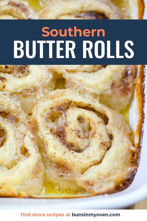 Think cinnamon rolls, but with a simple pie dough instead of a yeast dough and baked in a sweet milky sauce and you've got these Southern Butter Rolls! Butter Swim Cinnamon Rolls, 12 Tomatoes Southern Butter Rolls, Cinnamon Butter Rolls, Pie Dough Cinnamon Rolls, Old Fashion Butter Roll, Buttery Cinnamon Rolls, Cornmeal Brown Butter Cinnamon Rolls, Morning Rolls Recipe, Butter Rolls Old Fashion