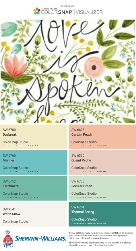 Garden Theme Color Palette, Cottage Core Color Palette Hex Codes, Secret Garden Color Palette, Sherwin Williams Bright Color Palette, Cottagecore Color Palette Sherwin Williams, Pastel Rainbow Color Palette Hex Codes, Cottage Color Palette, Backyard Play Spaces, Palette Wall