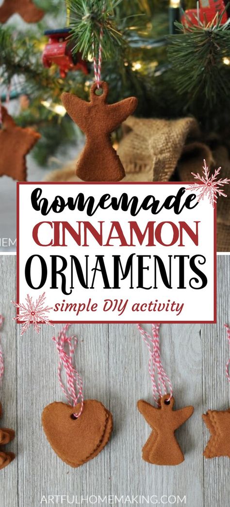 homemade cinnamon dough ornaments to decorate a Christmas tree or gifts Cinnamon Dough Ornaments, Cinnamon Ornament Recipe, Yummy Cookie Recipes, Cinnamon Dough, Homemade Decoration, Merry Christmas Darling, Eat With Me, Christmas Kids Crafts, Diy Cinnamon