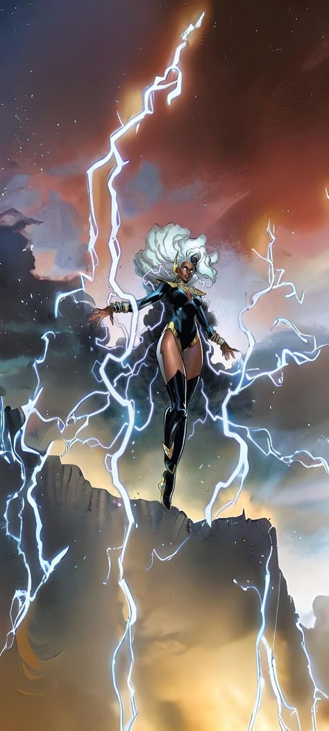 Storm Concept Art Marvel, Storm X Men Art, Marvel Storm Art, X Men Storm Wallpaper, Storm X Men 97, X Men 97 Storm, Storm Xmen 97, Storm Xmen Comic, X Men 97 Wallpaper