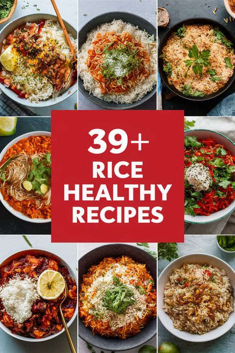 39+ Feel-Good Rice Recipes That Will Make Your Heart and Belly Smile!...  Satisfy your appetite with these feel-good rice recipes that bring joy to your heart and belly. From colorful veggie stir-fries to creamy risottos and spicy rice bowls. each dish is sure to delight. Perfect for family dinners. meal prep. and comfort food nights. Enjoy the magic of rice today!... https://ostrali.com/foodr/rice-healthy-recipes Meal Prep With Rice Healthy Recipes, Best Rice To Eat On A Diet, Rice And Protein Recipes, Healthy Jasmine Rice Recipes, Recipes For White Rice, Rice Entree Recipes, Dinner Ideas With White Rice, Healthy Rice Recipes Clean Eating, Easy Dinner Ideas With Rice