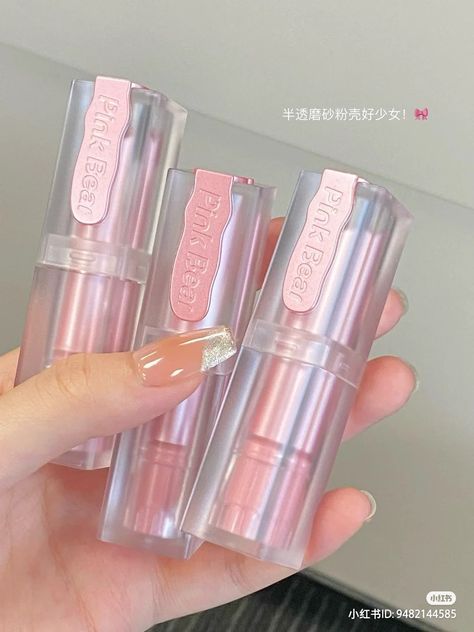 Where you can buy the product - https://chicdecent.com/products/pink-bear-milk-fluff-lipstick-chic-decent-beauty?_pos=1&_fid=9efcc0078&_ss=c Bear Lipstick, Bear Makeup, Chinese Makeup, Pink Bear, Fancy Makeup, Pink Makeup, Cute Easy Drawings, Makeup Brands, Lipsticks