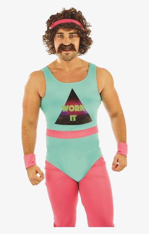 Workout Fashion Men, 80s Aerobics Outfit, 80s Outfits Men, Workout Costume, 80s Workout Costume, 80s Workout Outfit, Aerobic Outfits, Funny Fancy Dress, 80s Workout Clothes