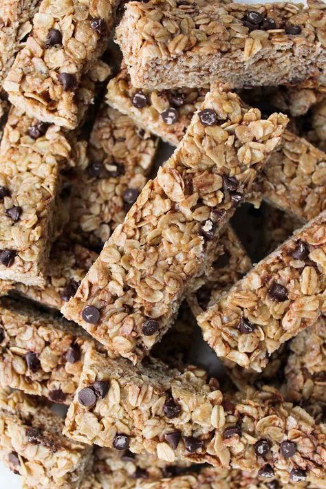 Peanut Free Granola Bars, Granola Bars No Bake, Nut Free Granola Bars, Homemade Granola Bars Healthy, Nut Free Granola, Nut Free Snacks, No Bake Granola Bars, Healthy Granola Bars, Chewy Granola Bars