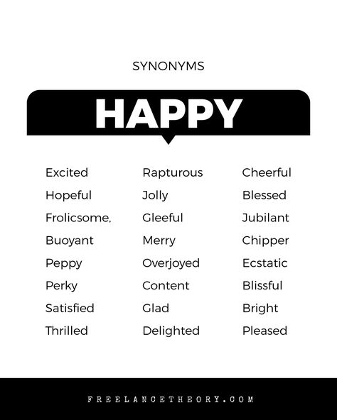 Synonyms For Happy, Writing Synonyms, Happy Synonyms, Spy Stuff, English Advanced, Good Grammar, Writing Inspiration Tips, Creative Writing Tips, Essay Writing Skills