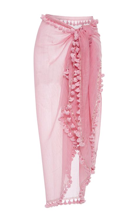 Rujuta Sheth pom pom sarong Pompom Scarf, Tie Skirt, Pink Tie, Dream Clothes, Sarong, Moda Operandi, Aesthetic Clothes, Pretty Outfits, Fashion Collection