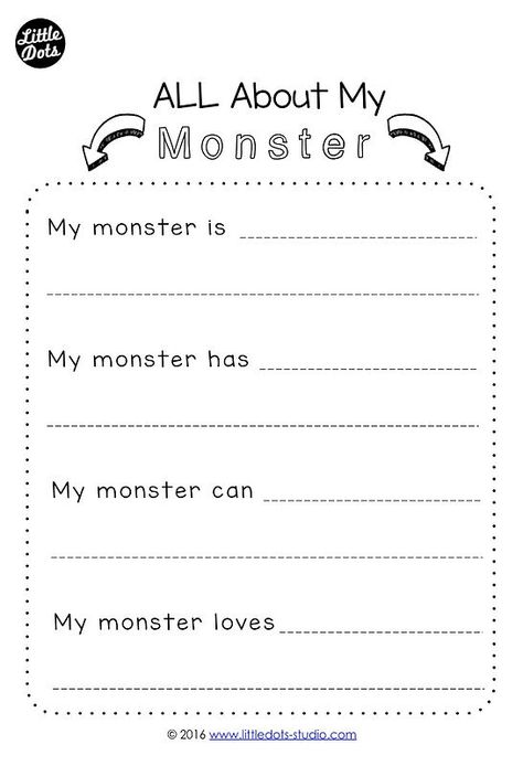 Hey That's My Monster Activities, Create Your Own Monster Printable, Monster Writing Activity, Build A Monster Worksheet, Monster Writing, Create Your Own Monster, Newspaper Writing, Halloween School Activities, Build A Monster