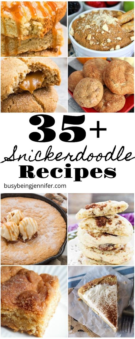 I absolutely adore snickerdoodle cookies. They’re one of the very best treats. But when you make snickerdoodle recipes that aren’t just a cookie?! Well, that, my friend, is magic. I found some of the best snickerdoodle recipes that aren’t all cookies so I could share my recent passion for the cinnamon-sugar mixture that is the snickerdoodle signature flavor. #snickerdoodle #Christmasrecipes Best Ever Snickerdoodle Cookies, Snickerdoodle Cookie Mix Recipes, Snicker Doodles Recipe, Snickerdoodle Pizza Cookie, Snickerdoodle Dessert Recipes, Fancy Snickerdoodle Cookies, Carmel Snickerdoodles, Unique Snickerdoodle Cookies, Betty Crocker Snickerdoodle Cookie Mix Recipes