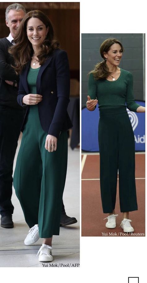 Dark Green Slacks Outfit Women, Green Slacks Outfit, Green Slacks Outfit Women, Pippa Middleton Bridesmaid, Green Slacks, Formal Smart Casual, Kate Middleton Style Outfits, Looks Kate Middleton, Spooky Memes