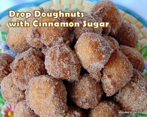 Drop Doughnuts Cinnamon Sugar Drop Doughnut Recipe, Doughnut Recipe Easy, Cake Donuts Recipe, Drop Cake, Homemade Donuts Recipe, Easy Summer Desserts, Homemade Donuts, Doughnut Recipe, Instant Pot Dinner Recipes